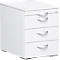 Caisson mobile Palenque, 3 tiroirs, l. 430 x P 600 x H 566 mm, blanc