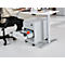 Caisson mobile Schäfer Shop Pure 333, 3 tiroirs, verrouillables, poignées métalliques, tôle d'acier thermolaquée, L 420 x P 600 x H 570 mm, gris clair