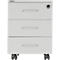 Caisson mobile Schäfer Shop Pure 333, 3 tiroirs, verrouillables, poignées métalliques, tôle d'acier thermolaquée, L 420 x P 600 x H 570 mm, gris clair