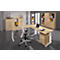 Caisson mobile TARVIS, 1 tiroir-plumier, verrouillable, 3 tiroirs, l. 428 x P 580 x H 590 mm, coloris érable