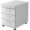 Caisson mobile ULM , 3 tiroirs, 1 tiroir-plumier, l. 428 x P 553 x H 590 mm, gris clair