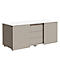 Caisson multi-usage SOLUS PLAY, 3 tiroirs, l. 1350 mm, Gris pierre