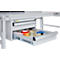 Caisson pour tables de travail, fermeture centrale, avec protection ESD, L 450 x P 520 mm, 2 tiroirs