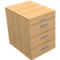 Caisson roulant ARLON OFFICE, L 420 x P 560 x H 585 mm, décor hêtre