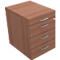 Caisson roulant ARLON OFFICE, L 420 x P 560 x H 585 mm, décor noyer canaletto