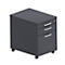 Caisson roulant BEXXSTAR, 1 tirette-plumier verrouillable, 1 tiroir &amp; 1 tiroir HR, L 430 x P 600 x H 600 mm, noir