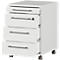 Caisson roulant GW-Agenda, 4 tiroirs, L 420 x H 610 x P 490 mm, verrouillable, gris clair