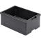 Caja aislante EPP para contenedores isotérmicos, 23 l, con tira de asa, apilable, L 560 x A 360 x A 180 mm, negra