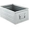 Caja apilable Schäfer Shop Select, 25 l, 120 kg, L 478 x A 307 x A 200 mm, acero, electrocincado