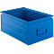 Caja apilable Schäfer Shop Select, 25 l, 120 kg, L 478 x An 307 x Al 200 mm, acero, RAL 5015 (azul cielo)
