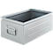 Caja apilable Schäfer Shop Select, 29,5 l, 50 kg, L 527 x A 308 x A 200 mm, acero, electrocincado