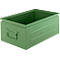 Caja apilable Schäfer Shop Select, 29,5 l, 50 kg, L 527 x An 308 x Al 200 mm, acero, RAL 6011 (verde resada)