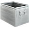 Caja apilable Schäfer Shop Select, 40 l, 150 kg, L 480 x A 308 x A 301 mm, acero, galvanizado