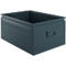 Caja apilable Schäfer Shop Select serie, 83 l, 250 kg, L 658 x An 459 x Al 300 mm, acero, RAL 5008 (gris-azul)