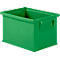 Caja apilable serie 14/6-4, de polipropileno, con asa empotrada, capacidad 2,5 L, verde