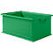 Caja apilable SSI Schäfer 14/6-2, cerrada, polipropileno, L 465 x A 314 x H 198 mm, 21 l, verde, 10 piezas 
