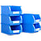 Caja con abertura frontal SSI Schäfer LF 321, polipropileno, L 350 x An 220 x Al 145 mm, 7,5 l, azul, 5 unidades
