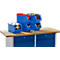 Caja con abertura frontal SSI Schäfer LF 322, polipropileno, L 343 x An 209 x Al 200 mm, 10,4 l, azul, 5 unidades