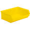 Caja con abertura frontal SSI Schäfer LF 351 ZW, polipropileno, L 348 x An 470 x Al 145 mm, 17 l, amarillo