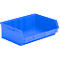 Caja con abertura frontal SSI Schäfer LF 351 ZW, polipropileno, L 348 x An 470 x Al 145 mm, 17 l, azul