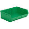 Caja con abertura frontal SSI Schäfer LF 351 ZW, polipropileno, L 348 x An 470 x Al 145 mm, 17 l, verde