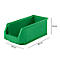 Caja con abertura frontal SSI Schäfer LF 421, polipropileno, L 380 x An 185 x Al 154 mm, 7,8 l, verde