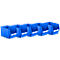 Caja con abertura frontal SSI Schäfer LF 533, polipropileno, L 500 x An 320 x Al 300 mm, 38 l, azul, 5 unidades