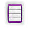 Caja de almacenamiento Leitz MyBox, DIN A4, para utensilios, blanco/violeta