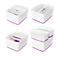 Caja de almacenamiento Leitz MyBox, DIN A4, para utensilios, blanco/violeta