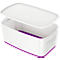Caja de almacenamiento Leitz MyBox, DIN A5, para utensilios, blanco/violeta