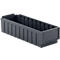 Caja de estantes RK 521, 10 compartimentos, de plástico reciclado, gris hierro, 20 unidades. 