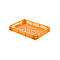 Caja de panadería Euro Box, apta para alimentos, capacidad 14 litros, versión calada, amarillo-naranja