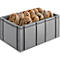 Caja de panadería Ringoplast Euro Box, 56,8 l, apta para alimentos, versión cerrada, sin tapa, L 600 x A 400 x A 273 mm, plástico, gris