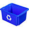 Caja de reciclaje Sunware Nesta, 32 l, L 455 x A 360 x A 240 mm, azul