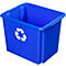 Caja de reciclaje Sunware Nesta, 45 l, L 455 x A 360 x A 360 mm, azul