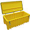 Caja de transporte y plataforma CEMO CEMbox 250, polietileno, 250 l, L 1200 x W 600 x H 540 mm, apilable, amarillo