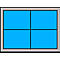 Caja insertable EK 6041, PP, azul, 20 unidades