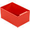 Caja insertable EK 753, rojo, PP, 10 unidades