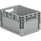 Caja ligera norma europea ELB 4220, de PP, capacidad 20,4 l, sin tapa, gris