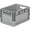 Caja ligera norma europea ELB 4220, de PP, capacidad 20,4 l, sin tapa, gris