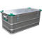 Caja mediana, metal ligero, con esquinas apilables, 81 l