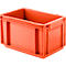 Caja norma europea serie EF 3170, de PP, capacidad 6,5 l, paredes cerradas, asa integrada, rojo