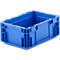 Caja norma europea serie MF 3120, de PP, capacidad 5,2 l, asa integrada, azul