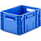 Caja norma europea serie MF 4220, de PP, capacidad 19,7 l, asidero, azul