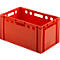 Caja para carne Euro Box, apta para alimentos, capacidad de 63,5 L, versión cerrada, roja