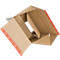 Caja plegable ColomPac Premium Eurobox CP 155.255, ancho 310 x fondo 190 x alto 133 mm, plegado en Z, cierre autoadhesivo, blanco, paquete de 10