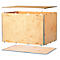 Caja plegable de madera, resistente contrachapado de abedul de 6 mm, L 580 x An 380 x Al 380 mm