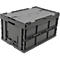 Caja plegable dimensiones norma europea 6432 NG DL, gris