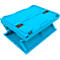 Caja plegable EURO-Maß 4322 DL, con tapa, para almacenamiento y transporte retornable, capacidad 19 L, azul