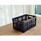 Caja plegable para carrito plegable CLAX, 46 l, negro